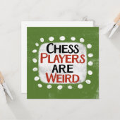 チェスプレーヤー風変わりはグリーティングカード カード (正面/裏面インサイチュ)