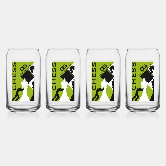 チェスプレーヤー ガラス缶 (正面)