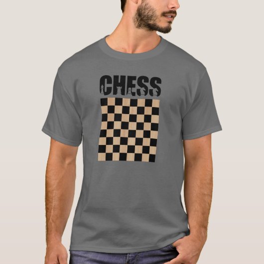 チェスプレーヤー、チェスゲーム愛好家 Tシャツ (正面)