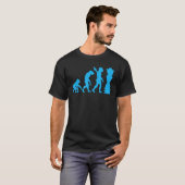 チェスプレーヤー チェス盤 チェスゲームの進化 Tシャツ (正面フル)