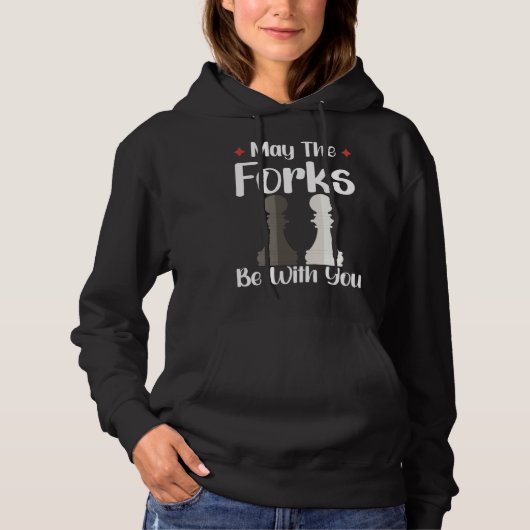 チェスプレーヤー チェス盤 チェスゲーム ボードゲーム パーカ (正面)