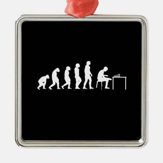 チェスプレーヤー メタルオーナメント (正面)