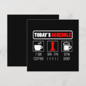 チェスプレーヤー | 今日の予定 コーヒー チェス 招待状 (正面/裏面)