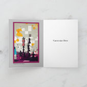 チェスプレーヤー 父 兄弟 友達 オーダーメイド カード (内部)