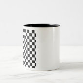 チェスプレーヤー 黒と白 ツートーンマグカップ (中央)
