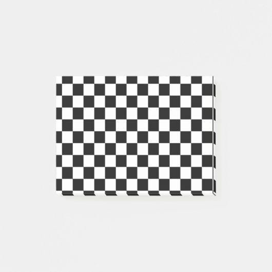 チェスプレーヤー 黒と白 ポストイット (正面)