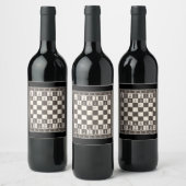 チェスボカッコいいードハロウィーンのコスプレおもしろいーム怠惰DIY ワインラベル (ボトル)