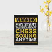 チェスボクシングについておもしろいChessboxe カード (黄色い花)