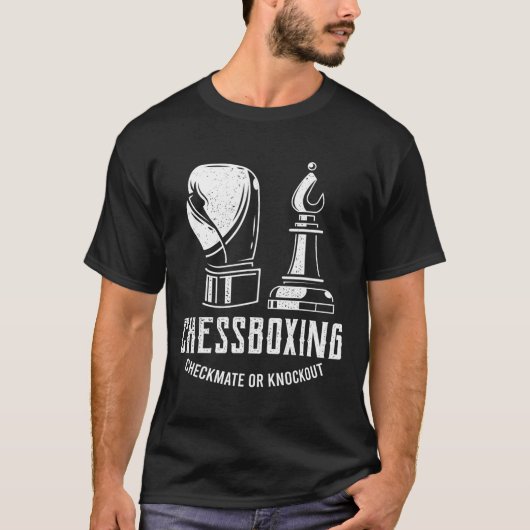 チェスボクシングIチェスプレーヤーボクサー Tシャツ (正面)