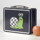 チェスボードでチェスにカタツムリ メタルランチボックス (インサイチュ)