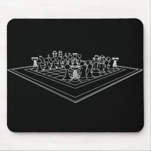 チェスボードとチェス駒: マウスパッド