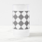 チェスボードスタイル フロストグラスビールジョッキ (中央)