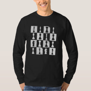 チェスボードチェスプレーヤーをテーマにしたマインドスポおもしろいートC Tシャツ