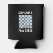 チェスボードチェスプレーヤー 缶クーラー (正面)