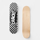 チェスボードデザインスケートボード スケートボード (正面)