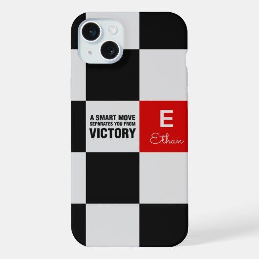 チェスボードモノグラム iPhoneケース (裏面)