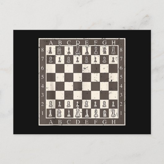 チェスボード ハロウィン衣装  面白い 怠惰 DIY インビテーションポストカード (正面)