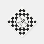チェスボード&ピースゲームナイト任意の年齢誕生日 スタンダードカクテルナプキン (角)