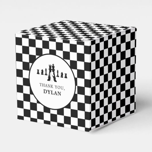 チェスボード&ピースゲームナイト任意の年齢誕生日 フェイバーボックス (正面サイド)
