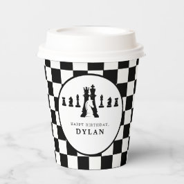 チェスボード&ピースゲームナイト任意の年齢誕生日 紙コップ