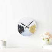 チェスマッチ ラウンド壁時計 (ホーム)