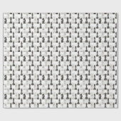 チェスモダン駒(白黒クラシック) ラッピングペーパー (フラット)