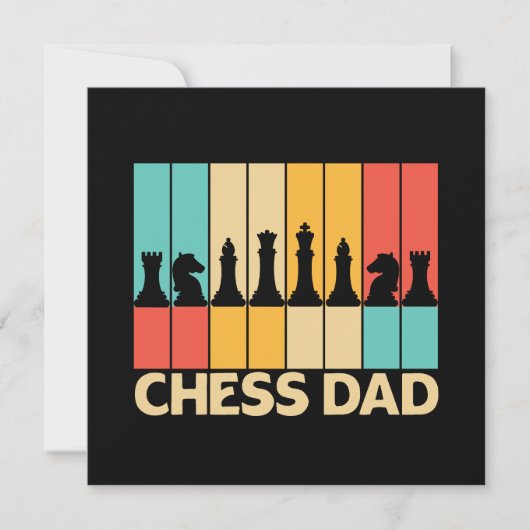 チェスユニークパパおもしろいヴィンテージサンセット カード (正面)