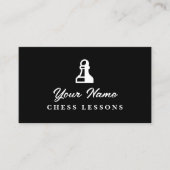 チェスレッスン先生名刺テンプレート 名刺 (正面)
