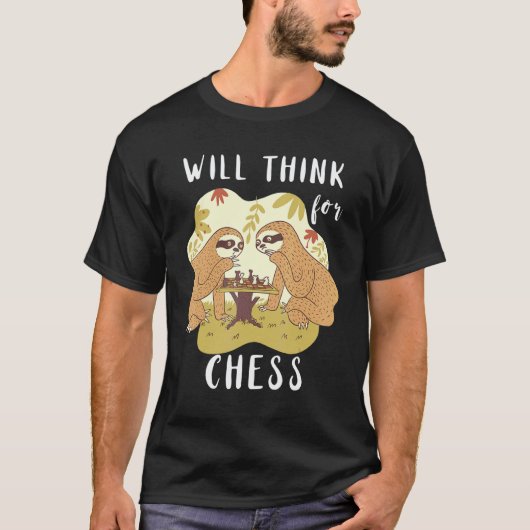 チェスロスローロードゲームチェスプレーヤー Tシャツ (正面)