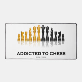 チェス中毒(チェスユーモアことわざ)チェスセット デスクマット