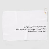 チェス又はゴルフタオル ゴルフタオル (横)