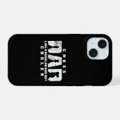 チェス好きなパパ クールなパパギフト iPhone 15ケース (裏面横)