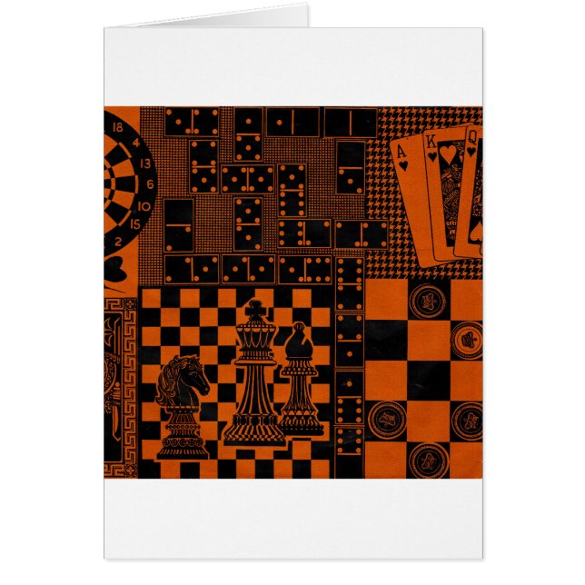 チェス市松模様にドミノ (正面)