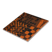 チェス市松模様にドミノ タイル (側面)