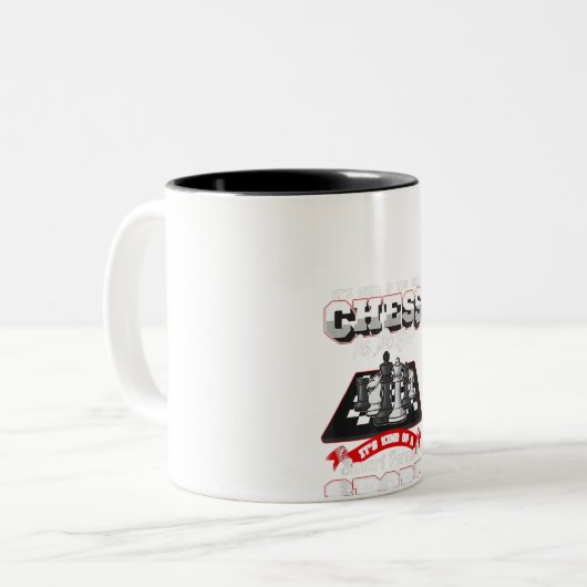 チェス引用文ユおもしろいーモアことわざ ツートーンマグカップ (正面左)