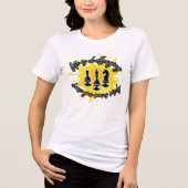 チェス愛好家のためのTシャツ / 人生は挑戦 トライブレンドTシャツ (正面)