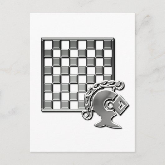 チェス戦略はがき ポストカード (正面)