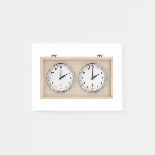 チェス時計 ポストイット (正面)