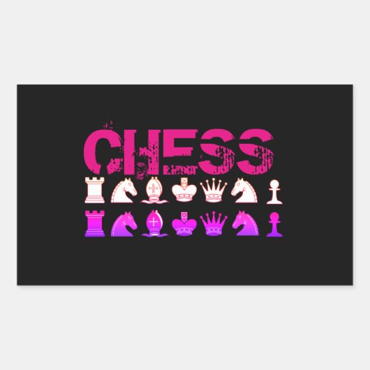 チェス枕 長方形シール (正面)