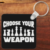 チェス武器を選択チェスの駒 キーホルダー (裏面)