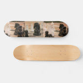 チェス盤および駒 スケートボード (横)