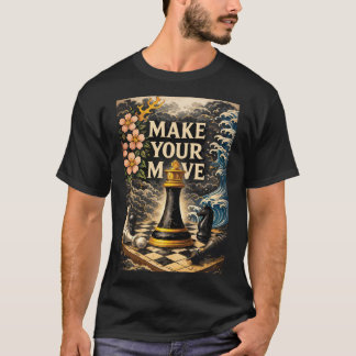 チェス盤で一手を打つ、成功のモチベーション Tシャツ