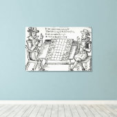 チェス盤で キャンバスプリント (インサイチュ (ウッドフロア))