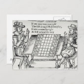 チェス盤で ポストカード (正面/裏面)