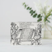 チェス盤で ポストカード (スタンド正面)