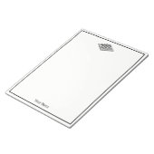 チェス盤とチェス駒のヴィンテージアート ノートパッド (アングル)