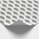 チェス盤とチェス駒のヴィンテージアート ラッピングペーパー (角)