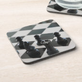 チェス盤と駒コースター コースター (左側)