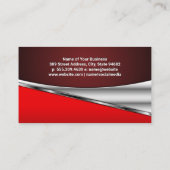 チェス盤にチェスの駒をセット 名刺 (裏面)