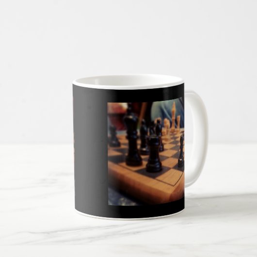 チェス盤のギフト項目 コーヒーマグカップ (正面右)